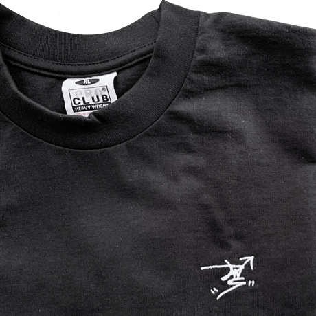 【復活】極彩色流シ三原色半袖Tee“Mサイズ” BLK