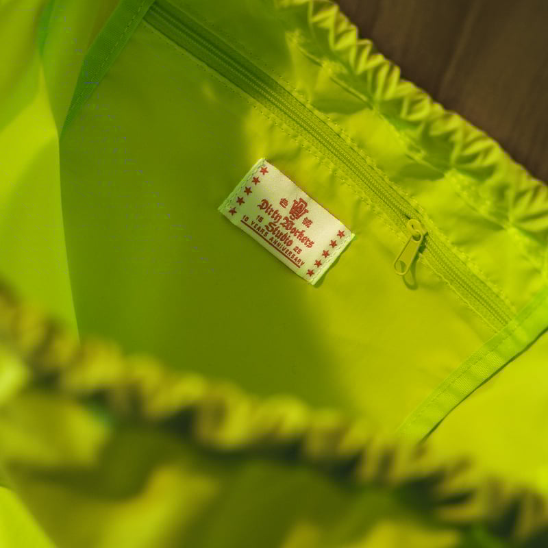 DWS 10YEARS NAPSACK_NEON YELLOW 小号(31cm×26cm)※受