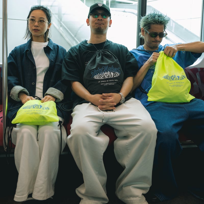 DWS 10YEARS NAPSACK_NEON YELLOW 小号(31cm×26cm)※受