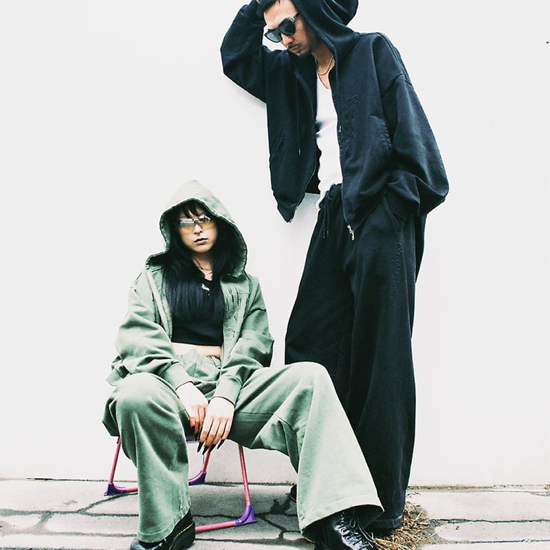 14oz “Home Town” Sweatpants_Dusty Green ※受注販売 |