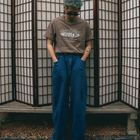 DWS 10YEARS GLOW IN THE DARK-PRINT TEE_BROWN※受注販売