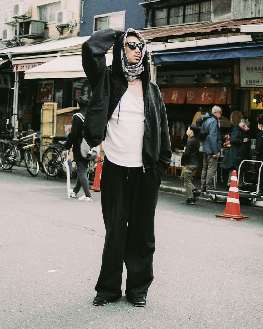 14oz “Home Town” Full ZIP Hoodie_Black ※受注販売 | 