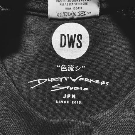 【復活】極彩色流シ三原色半袖Tee“Mサイズ” BLK