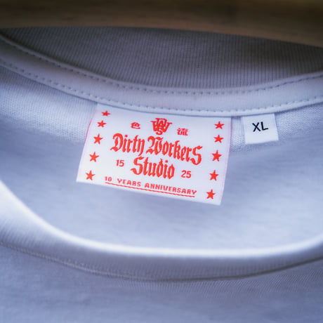 DWS 10YEARS GLOW IN THE DARK-PRINT TEE_WHITE※受注販売