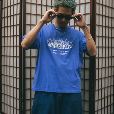 DWS 10YEARS GLOW IN THE DARK-PRINT TEE_BLUE※受注販売