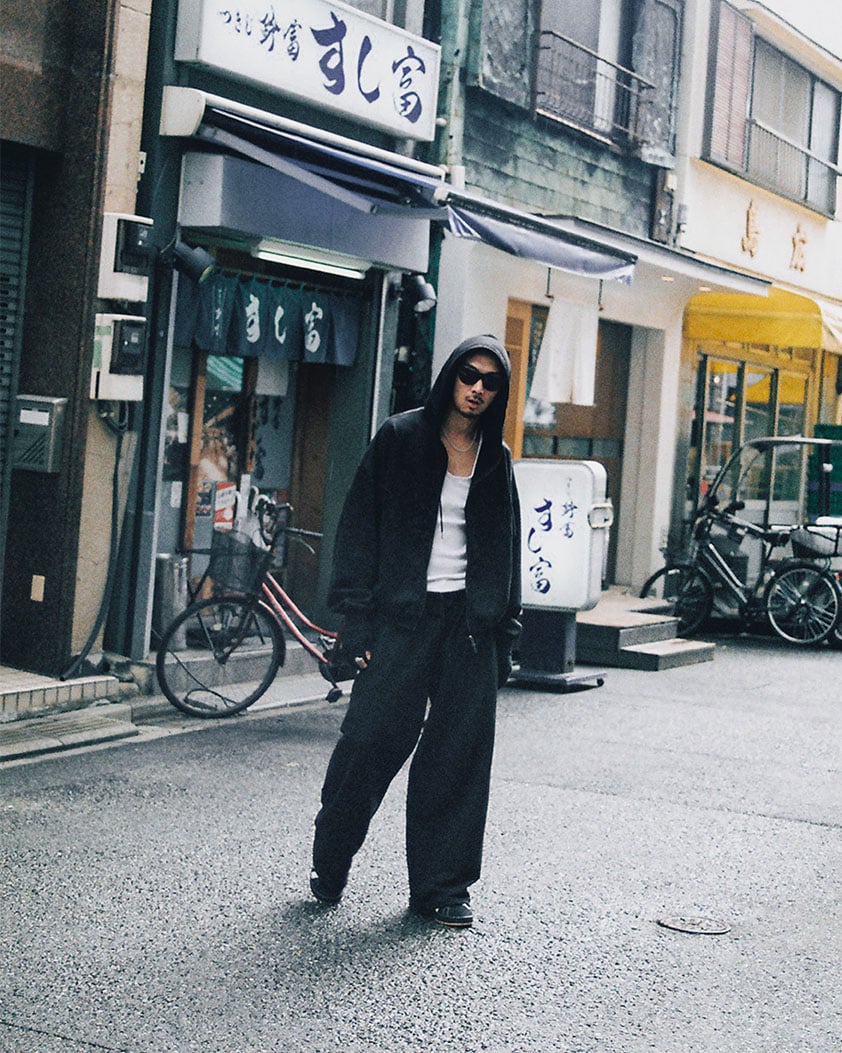 14oz “Home Town” Sweatpants_Black ※受注販売 | DWS S