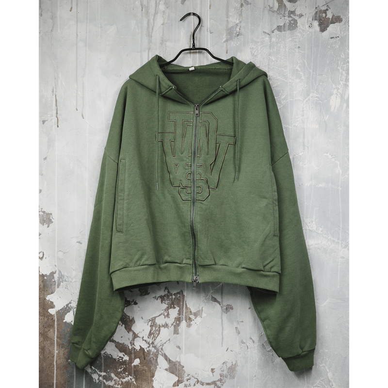 14oz “Home Town” Full ZIP Hoodie_Dusty Green ※受 14oz “Home Town” Full ZIP Hoodie_Dusty Green ※受