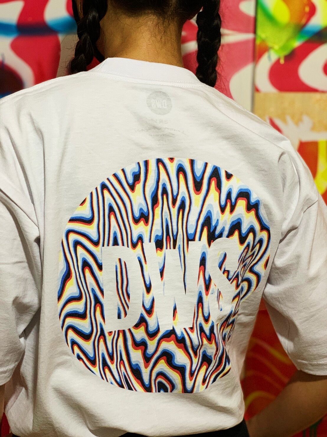 復活】極彩色流シ三原色半袖Tee“Mサイズ” WHT | DWS STORE