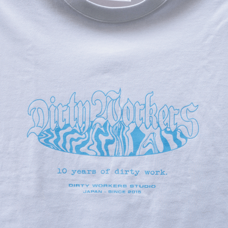 DWS 10YEARS GLOW IN THE DARK-PRINT TEE_WHITE※受注販売