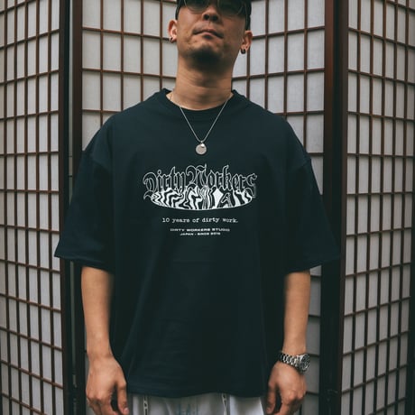 DWS 10YEARS GLOW IN THE DARK-PRINT TEE_BLACK※受注販売