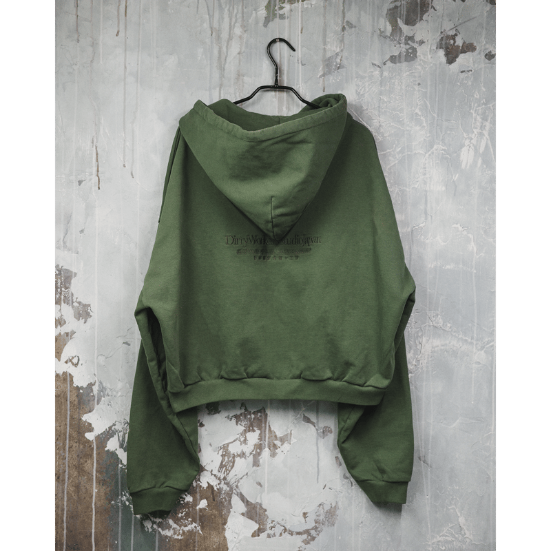 14oz “Home Town” Full ZIP Hoodie_Dusty Green ※受