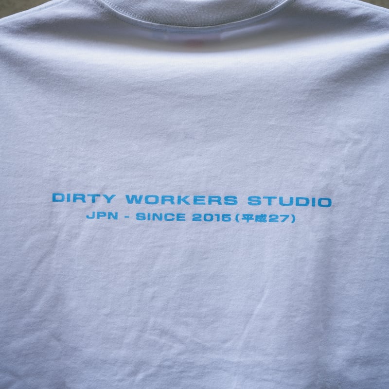 dws 10years tシャツ ブルー DWS 10YEARS GLOW IN THE DARK-PRINT TEE_WHITE※受注