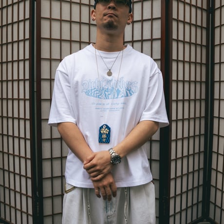 DWS 10YEARS GLOW IN THE DARK-PRINT TEE_WHITE※受注販売