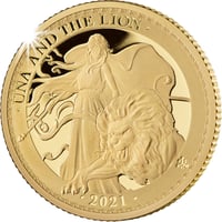 2021年 ウナとライオン セントヘレナ 1/4オンス金貨 プルーフコイン 499枚 ヴィクトリア女王 アンティークコイン イギリス 英国 東インド会社