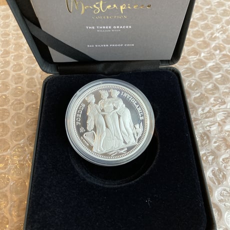 スリーグレイセス セントヘレナ版 2021年 2オンス銀貨 シルバー プルーフコイン Three Graces St.Helena Silver Proof Coin 2oz