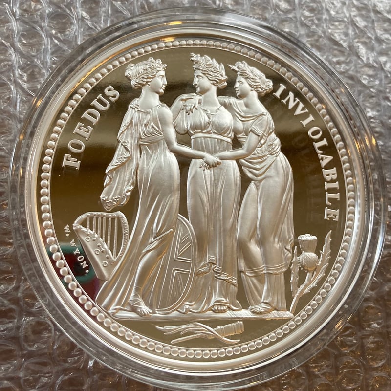 2020年オルダニーThree　Graces2オンス 2020年 オルダニー スリーグレイセス 5ポンド 2oz プルーフ銀貨