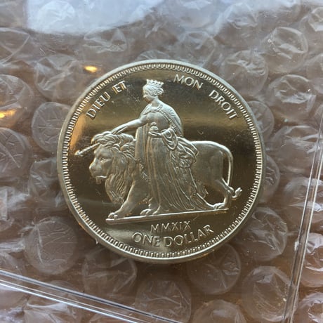ウナとライオン コイン 2019 イギリス領 ヴァージン諸島 ニッケル 硬貨 英国 BVI nickel