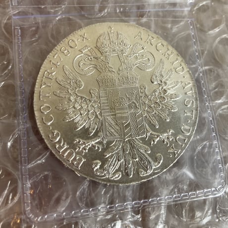 1780年 マリアテレジア ターラー銀貨 オーストリア リストライク版 シルバー アンティークコイン モダンコイン