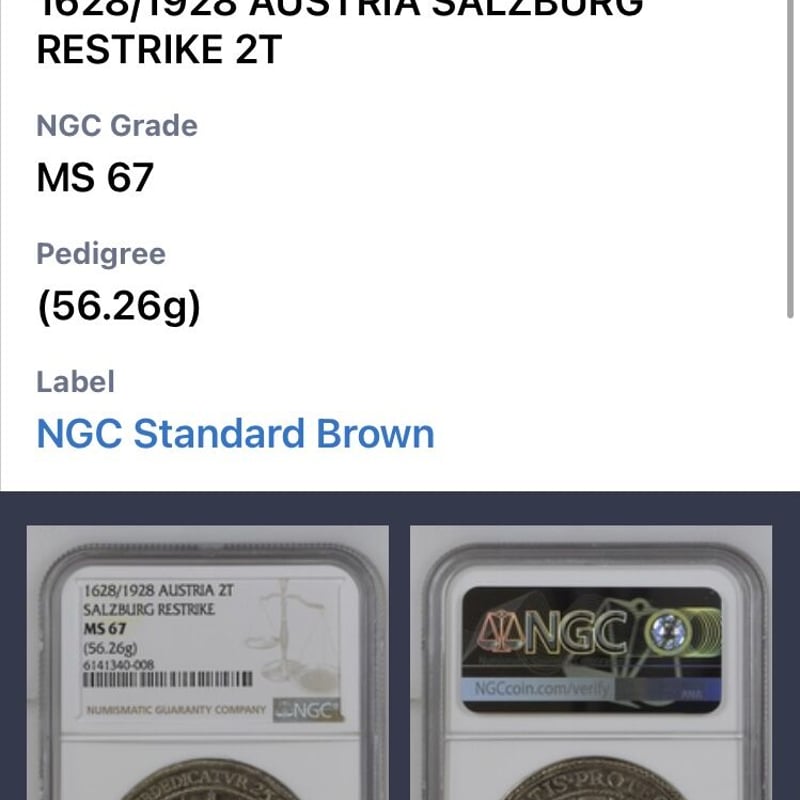 【PCGS AU55】1647年 オーストリア ザルツブルク ターラー 銀貨 NGC鑑定MS62】 1664年 ドイツ オーストリア ザルツブルク 子供を