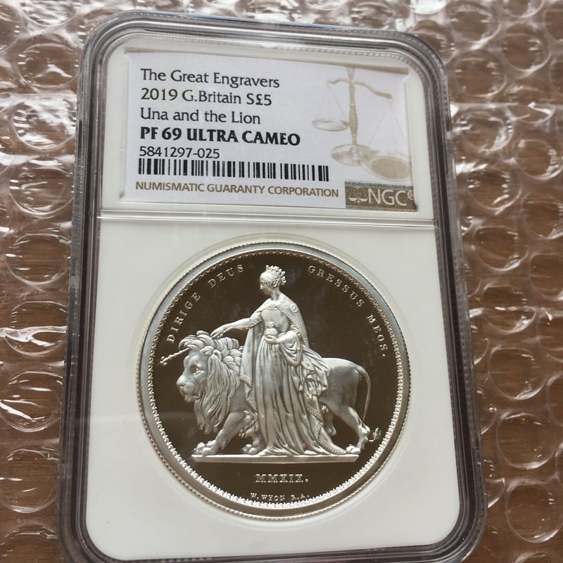 NGC PF69 ULTRA CAMEO】2019年 ウナとライオン コイン 2オンス 銀貨