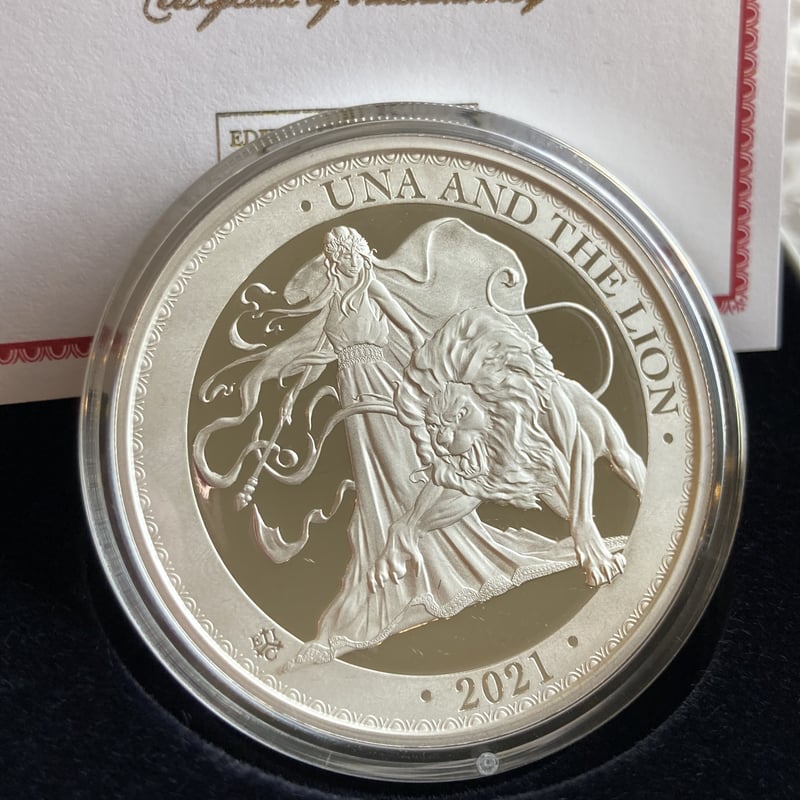 2oz・PCGS鑑定PR69】2オンス銀貨 ウナとライオン 2021年 イギリス領