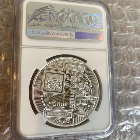 【NGC鑑定PF69】イーサリアム チャド共和国 CFAフラン 1オンス 銀貨 プルーフ版 シルバーコイン 暗号資産 暗号通貨 仮想通貨 クリプトアセット Ethereum