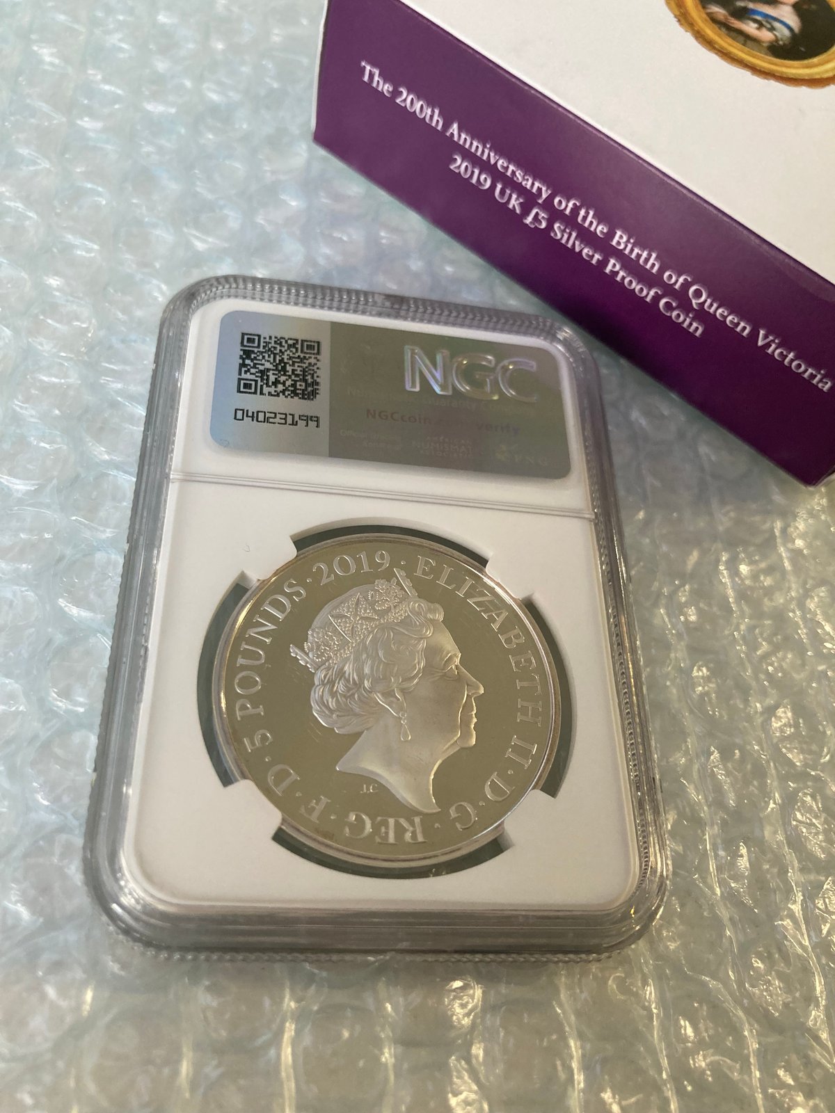 NGC鑑定PF70 ロイヤルミント 2019年 ヴィクトリア女王 生誕200周年記念