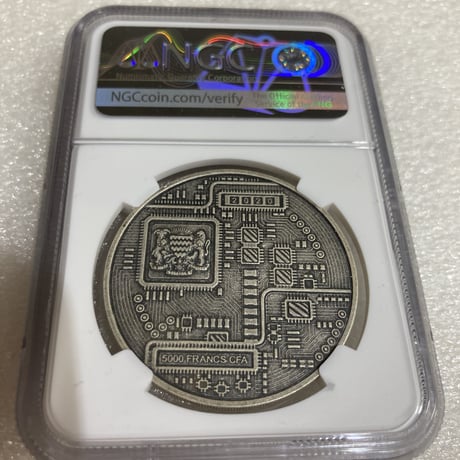 【NGC鑑定MS69】 Litecoin ライトコイン アンティーク版 チャド共和国 CFAフラン 1オンス銀貨 シルバーコイン 暗号資産 暗号通貨 仮想通貨 クリプトアセット ビットコイン