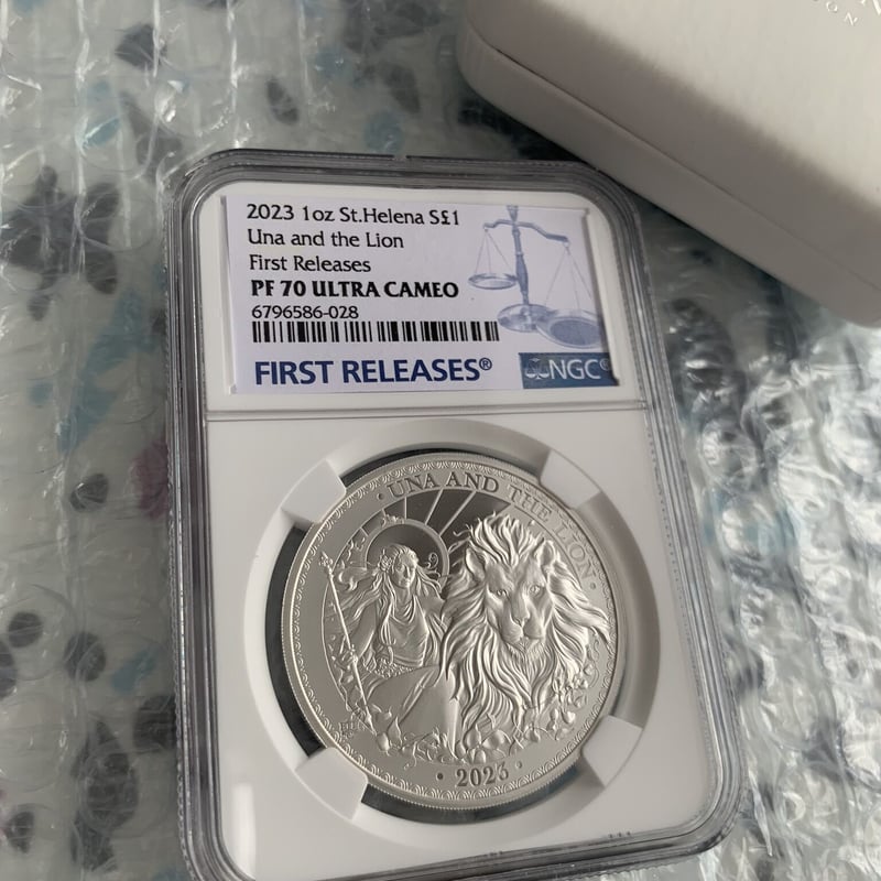 年 最新1オンス 銀貨 ウナとライオン NGC PF proof 版