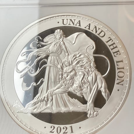 【TopPop!!・1kg・世界で1枚】 発行50枚 NGC鑑定PF70 ウナとライオン 2021年 セントヘレナ 1キログラム £50銀貨 シルバー プルーフコイン