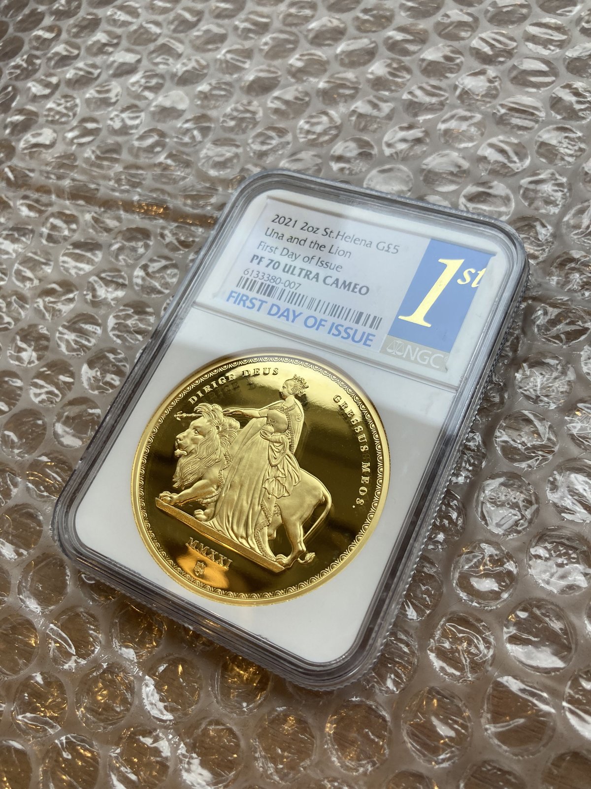 ウナライオン セントヘレナ 1オンス NGC PF68UC コイン - 旧貨幣/金貨