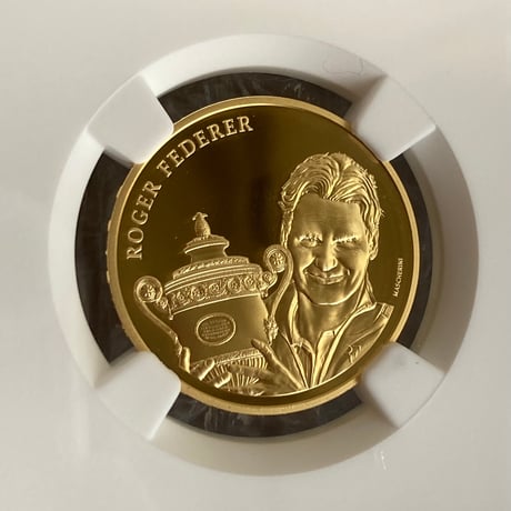NGC鑑定PF69 ロジャーフェデラー 金貨 ゴールドコイン スイス連邦造幣局 50フラン モダンコイン テニス ジョコビッチ ナダル 錦織圭 BIG4 Roger Federer