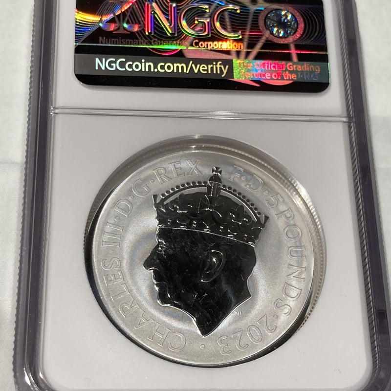 リバース版】2oz・NGC鑑定PF70 2023年 チャールズ3世 戴冠式記念 リバース版】2oz・NGC鑑定PF70 2023年 チャールズ3世 戴冠式記念
