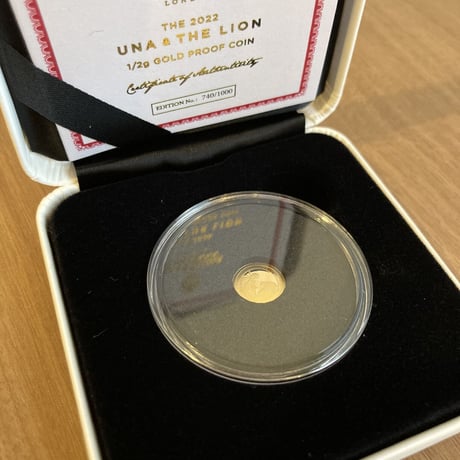2022年度版  ウナとライオン 2022 セントヘレナ ￡2 金貨 ゴールド プルーフコイン Una Lion