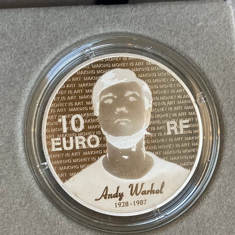 アンディウォーホル ダラーサインモチーフ フランス造幣局 フレンチミント　銀貨 シルバー プルーフコイン アートAndy Warhol 絵画・シルクスクリーン