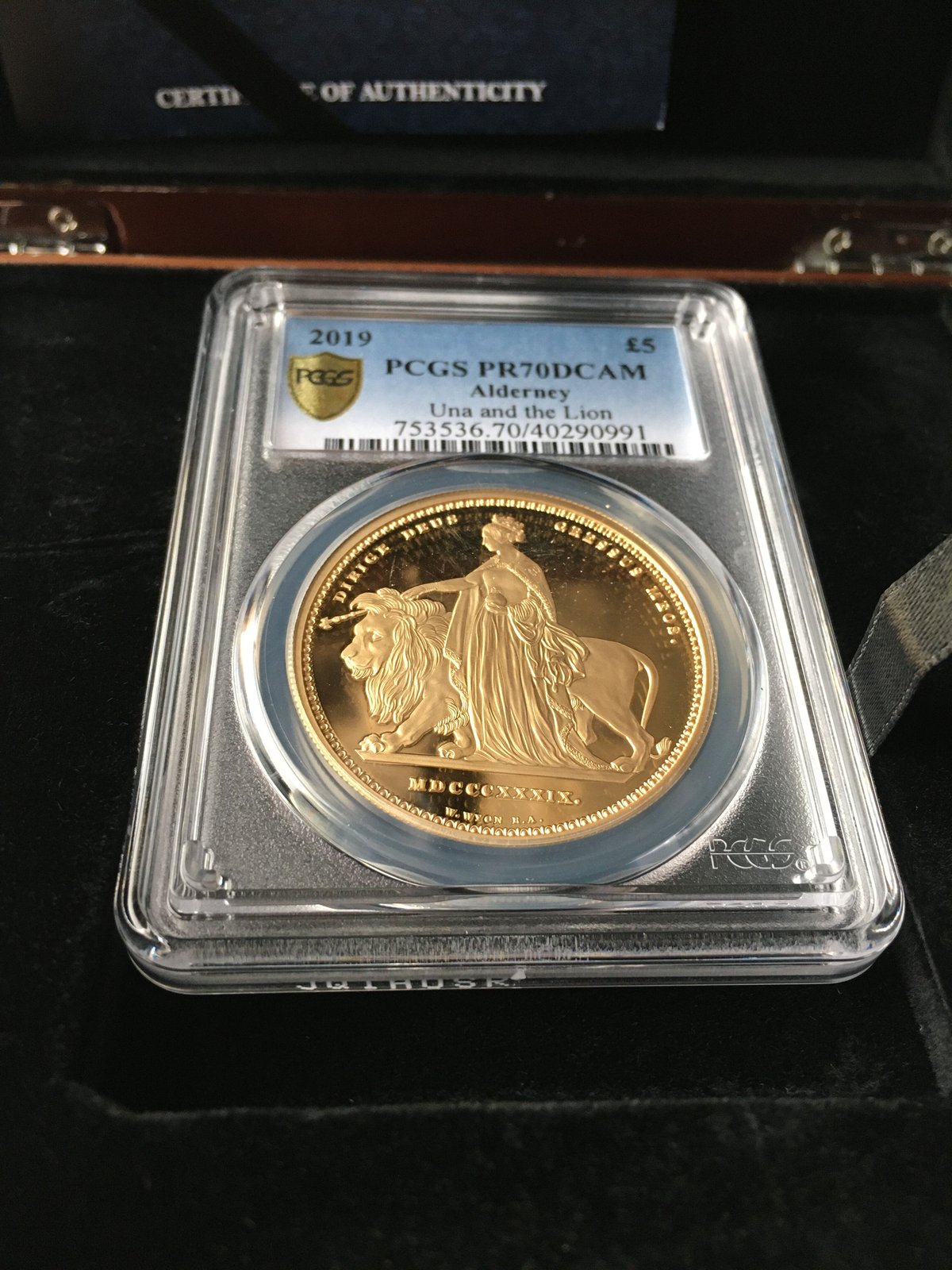 PCGS PR70DCAM Una Lion Alderney ウナとライオン 2019 イ...