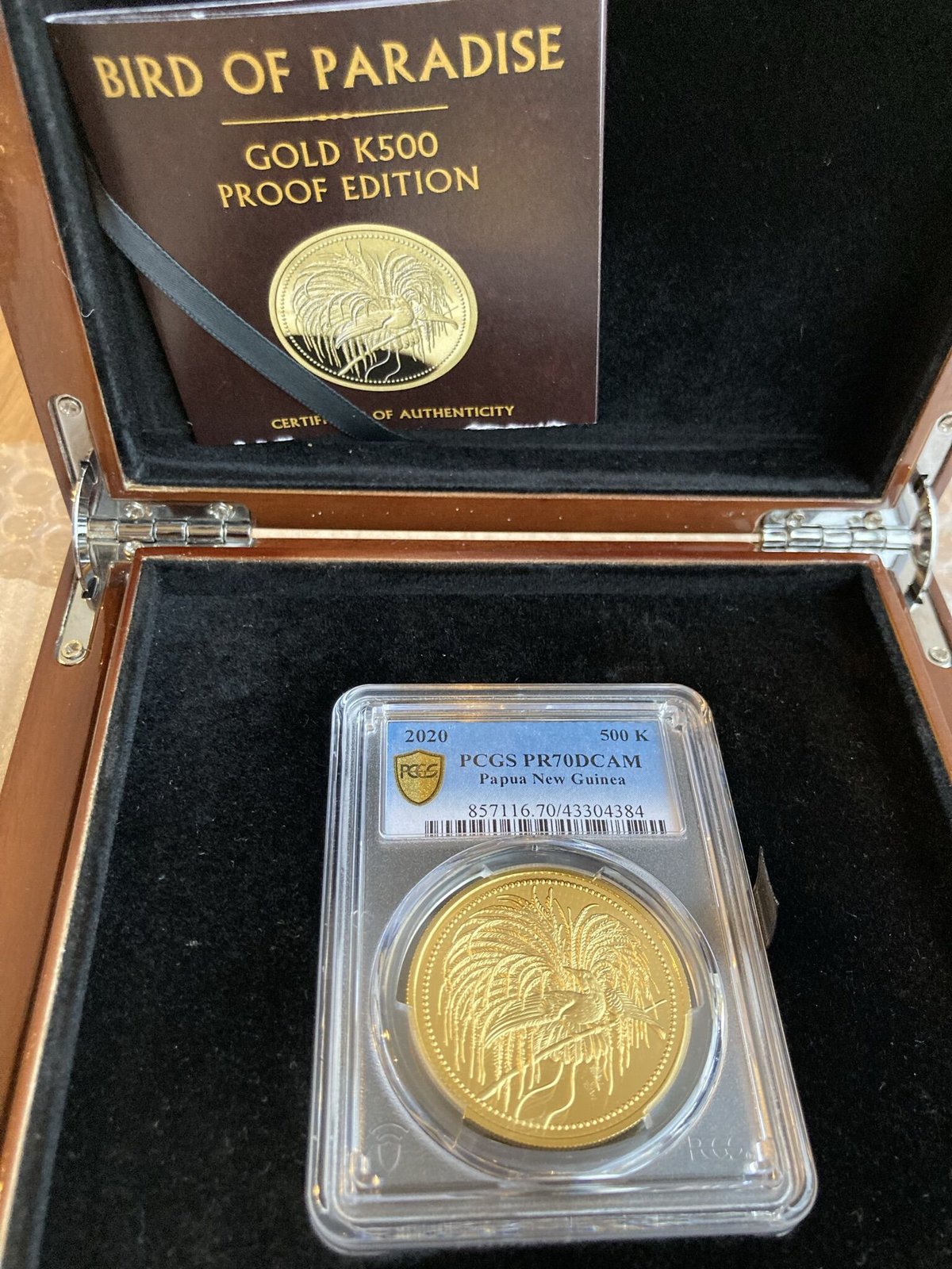 PCGS PR70DCAM確定品】2020 パプアニューギニア 極楽鳥 500キナ PCGS PR70DCAM確定品】2020 パプアニューギニア 極楽鳥 500キナ