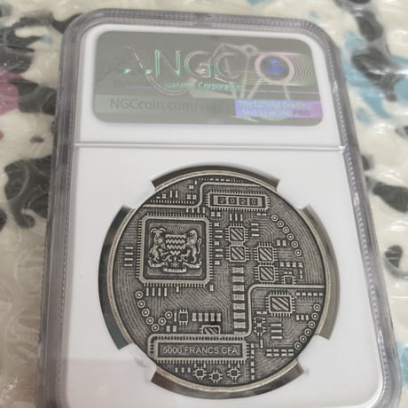 【最高鑑定・NGC70】 イーサリアム アンティーク版 チャド共和国 CFAフラン 1オンス 銀貨 シルバーコイン 暗号資産 暗号通貨 仮想通貨 クリプトアセット Ethereum ビットコイン