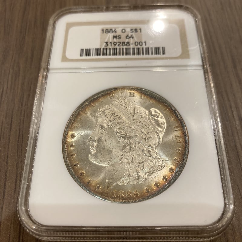 1888 O モーガン シルバー ドル ANACS 認定 MS63 ゴールドの方が