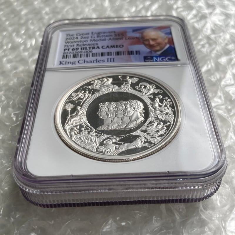 NGC鑑定PF69+FR ロイヤルミント ピストルッチ 2024年 ワーテルロー