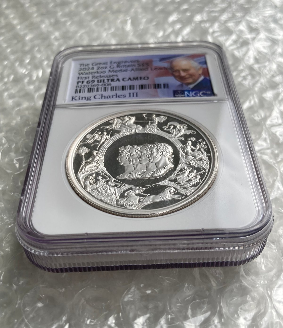 NGC鑑定PF69+FR ロイヤルミント ピストルッチ 2024年 ワーテルロー