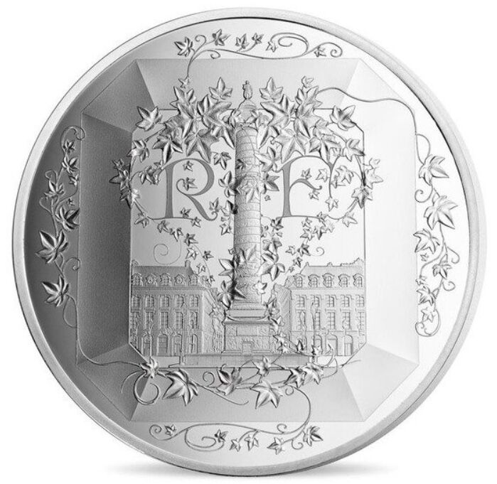 BOUCHERON公式 フランス造幣局 ブシュロン 2018年 50ユーロ銀貨