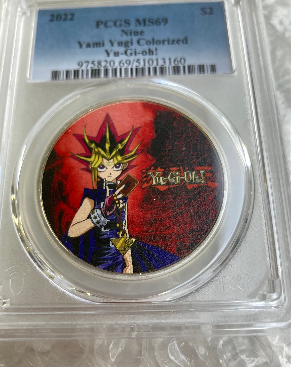 M*n様 ナタク海金メッキ銅章.直径45 mm.宝相模様彫刻版.格付け章PCGS 2枚セット】オルダニー 2021 エリザベス2世 5ポンド 金貨 PCGS