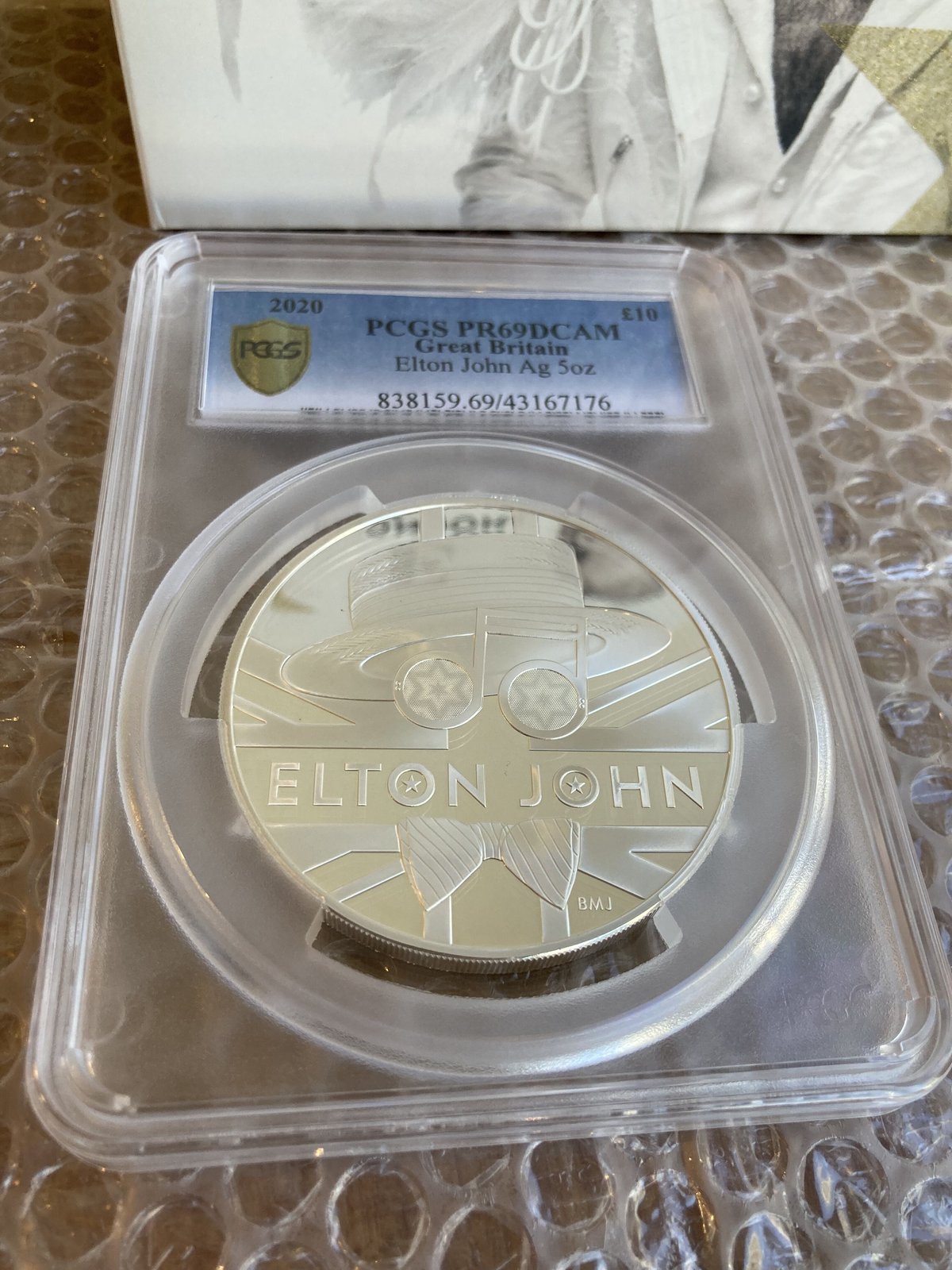 2021年　エルトンジョン　銀貨　NGC MS69 ファーストリリース 2021年 エルトンジョン 銀貨 NGC MS69 ファーストリリース