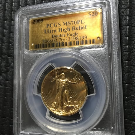 【PCGS MS70PL 】2009年 ウルトラハイレリーフ金貨 コイン プルーフライク セントゴーデンス ゴールド ダブルイーグル ULTRA HIGH RELIEF
