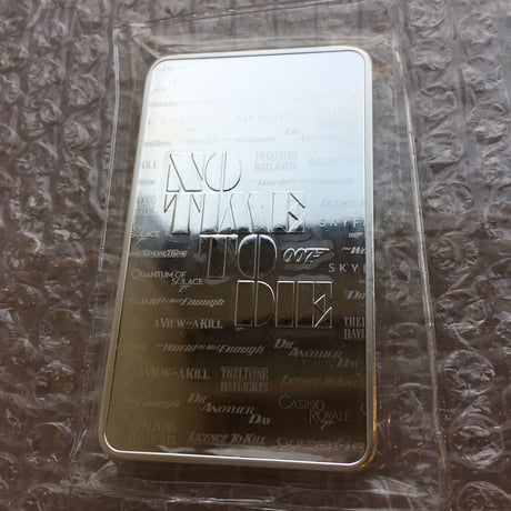 ※特別出品　007 10オンス 純銀 シルバーバー 英国 イギリス ロイヤルミント James Bond 10oz silver bar Royal Mint インゴット 延べ板