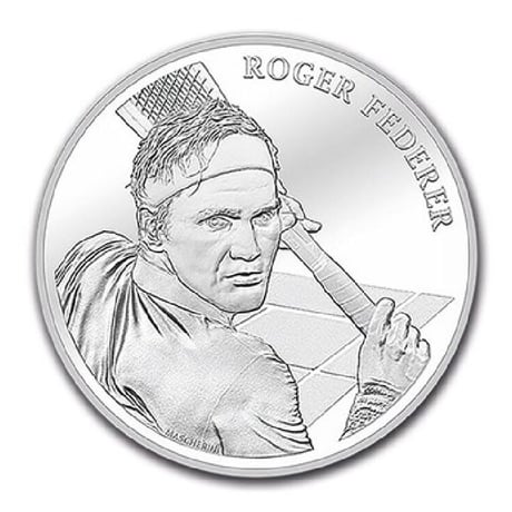 【プルーフコイン版】ロジャーフェデラー 銀貨 シルバーコイン スイス連邦造幣局 モダンコイン テニス 芝の王者 BIG4