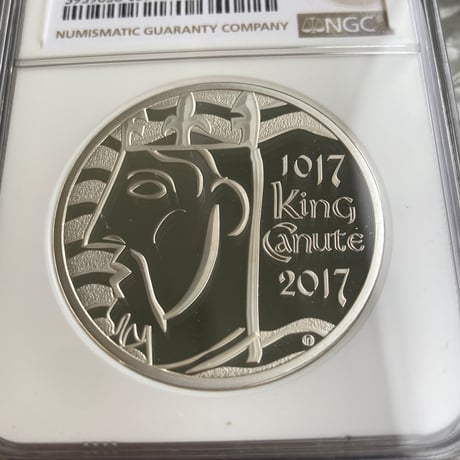 【NGC実質最高鑑定・ピエフォー版】2017 キングクヌート 戴冠1000周年 £5銀貨 シルバープルーフコイン イギリス 英国 ロイヤルミント カヌート