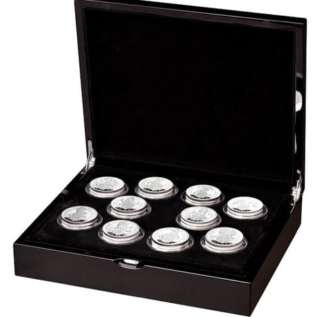 【10枚セット】 2021 クイーンズビースト 2オンス銀貨セット プルーフコイン シルバー QUEEN'S BEASTS completer 2oz Silver proof coin