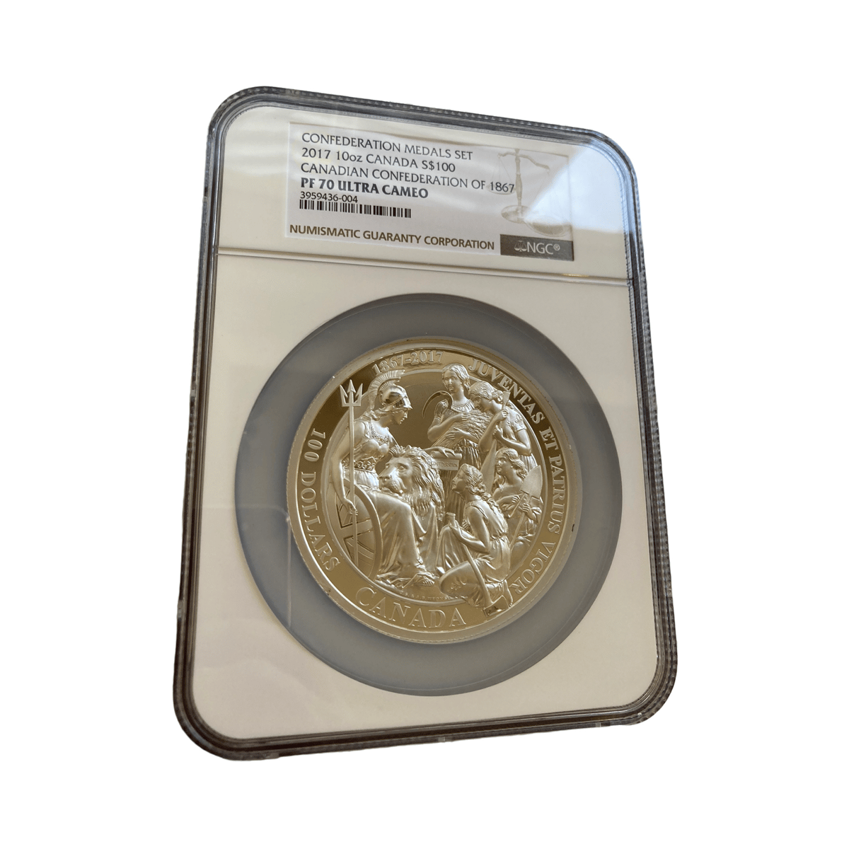 NGC鑑定・カナダドル版カナダのウナとライオン オンス銀貨